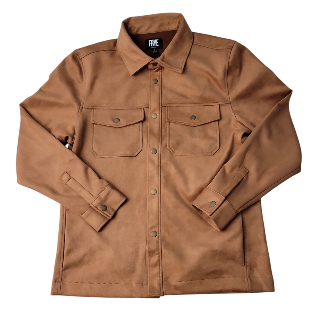Frye Tan Lightweight Shirt Jacket